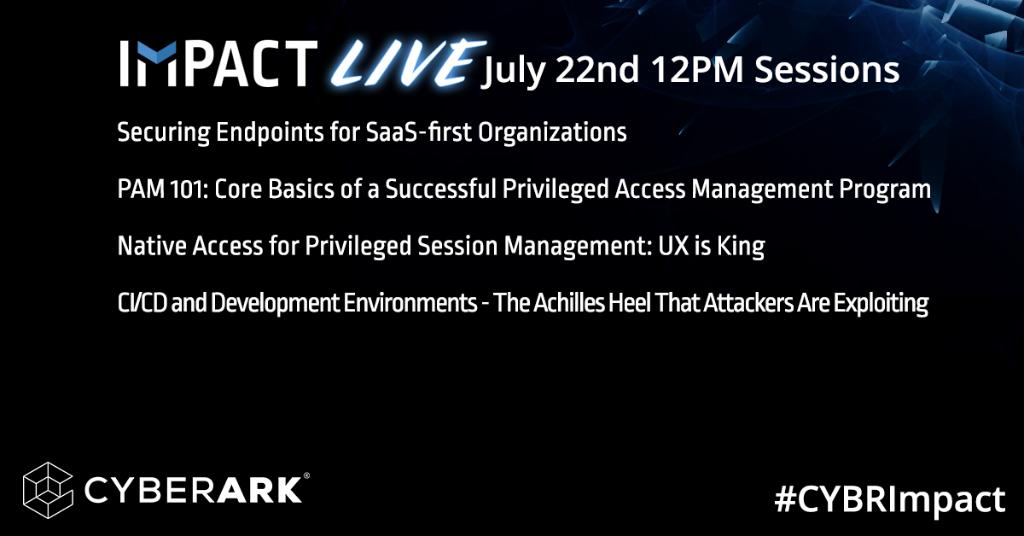 The next round of #CYBRImpact breakout sessions is coming up in just 15 minutes. Don't miss out on the fun! spr.ly/6017GkiH7