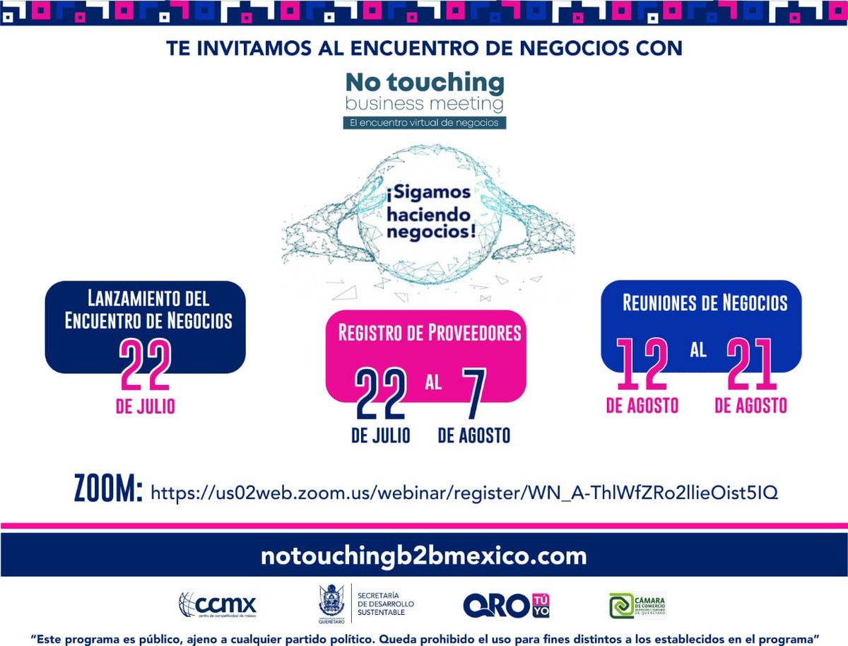 mdelprete's tweet photo. Esta mañana presentamos el encuentro de negocios #B2B para los sectores comercial, servicios y agroindustrial, a través de la plataforma https://t.co/OHmIUrh7Mw. Te invito a que realices tu registro, la fecha límite es el 07 de agosto. https://t.co/1vmkCafhcC