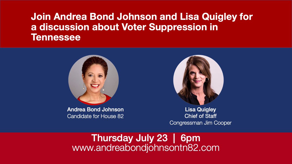Andrea Bond Johnson for TN State Rep 80 tweet media