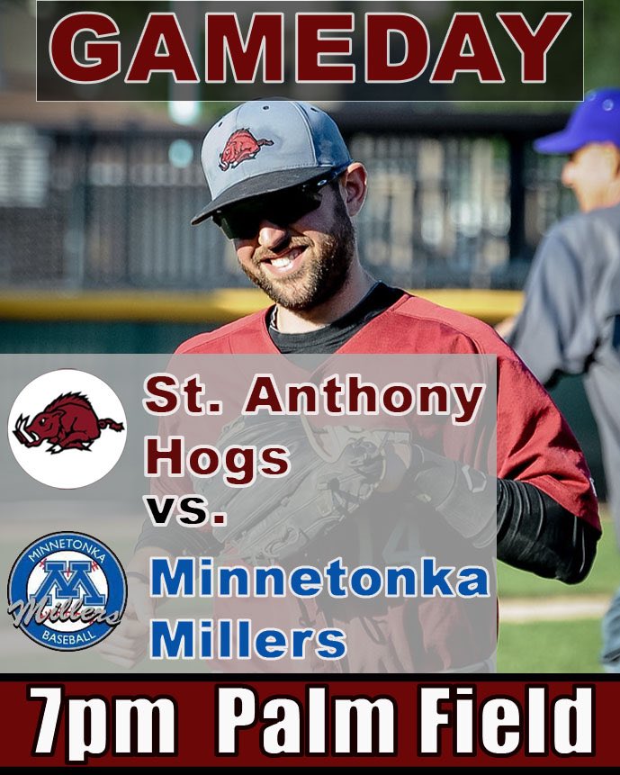 StAnthonyHogs's tweet photo. Hogs Gameday!!

📍Palm Field 
🕰 7:00pm
🆚 @millersbaseball https://t.co/s5CFqfdrv4