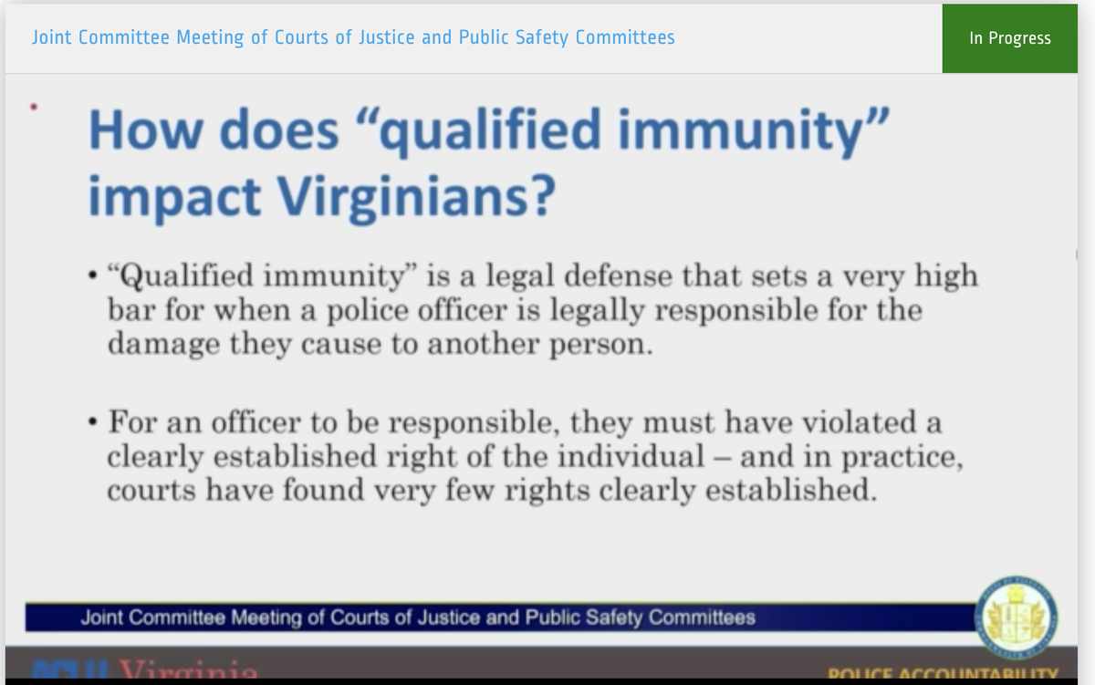"ordinary people are expected to follow the law," other kinds of workers are responsible for their own actions & can be sued. this isn't the case for cops.