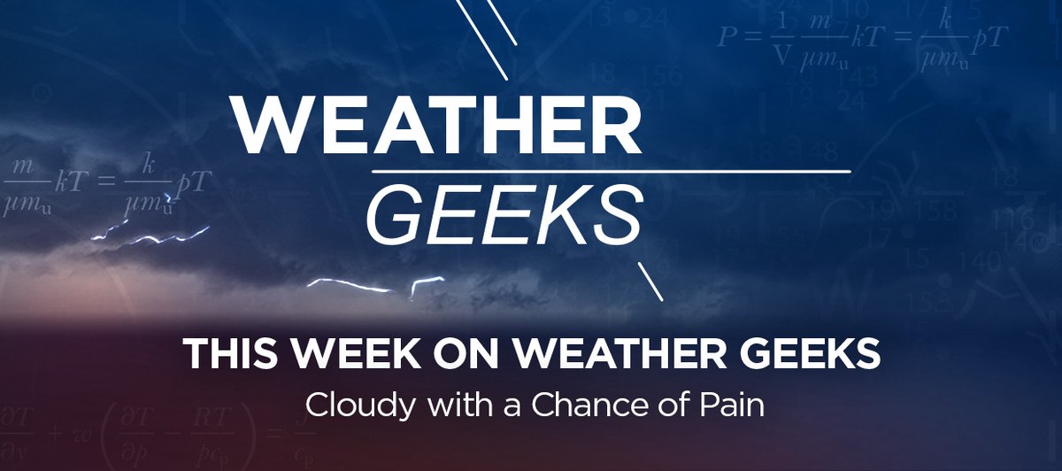 Weather Geeks (@weathergeeks) on Twitter photo Have you ever heard someone say that they know a storm is coming because their joints start aching? What about general pain receptors during common weather patterns?
We discussed all this and more with <a href="/EloquentScience/">Eloquent Science (Prof. David Schultz)</a> in our brand new episode!
weloveweather.tv/episode-120/ Have you ever heard someone say that they know a storm is coming because their joints start aching? What about general pain receptors during common weather patterns?
We discussed all this and more with <a href="/EloquentScience/">Eloquent Science (Prof. David Schultz)</a> in our brand new episode!
weloveweather.tv/episode-120/