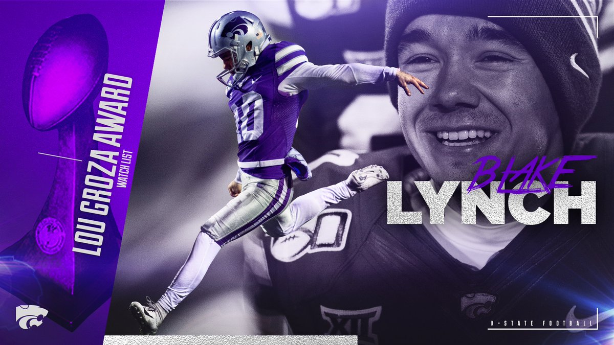 KStateFB's tweet photo. 👀 on @Kickitlynch

@LouGrozaAward Watch List ➡️ Top Collegiate Kicker

📄 https://t.co/W581OAIzm3

#KStateFB ⚒ https://t.co/YT9x0vn6di
