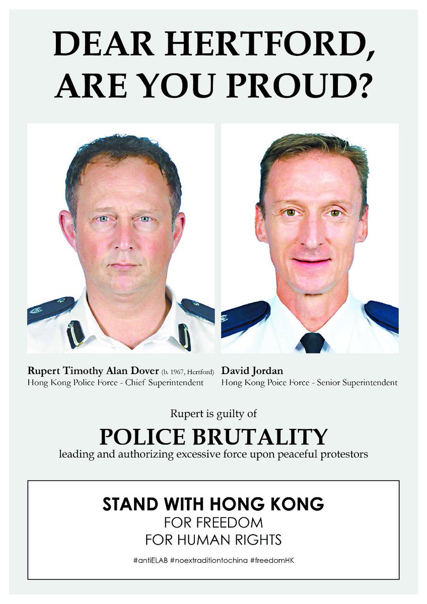 MsFarahLondon's tweet photo. Absolutely shocked that two UK Citizens are behind the police brutality in #hongkong where innocent ppl where murdered and raped inside the @hkpoliceforce stations. I will get justice in our UK Court of Law against these two criminals 
#justicewillbeserved https://t.co/q8JqbZtDaX