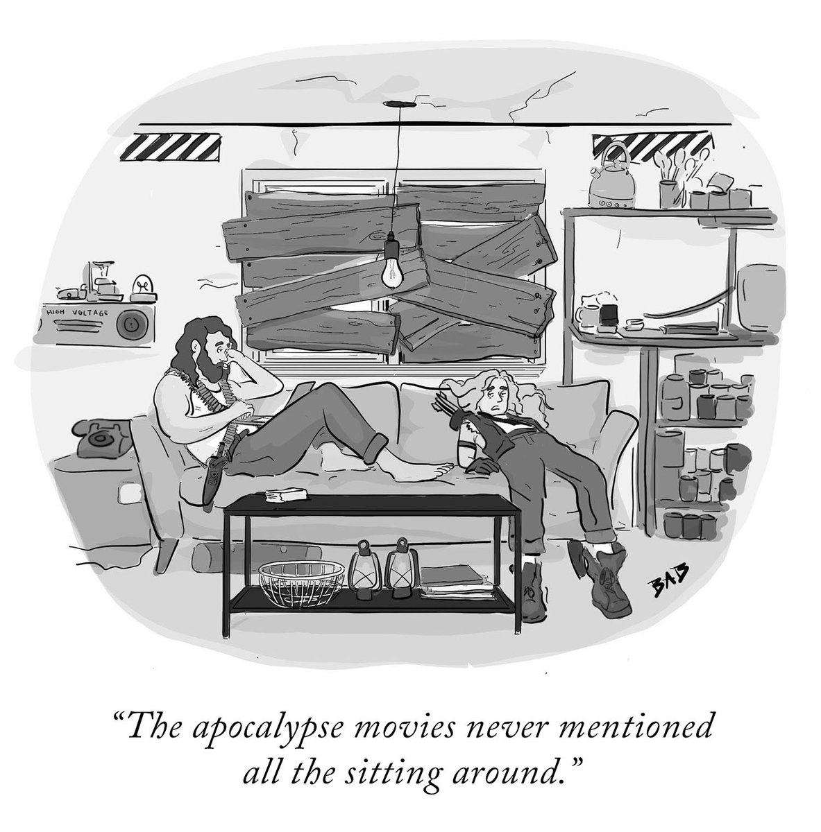 NewYorker's tweet photo. A cartoon by Brooke Bourgeois. https://t.co/gIGKmkMaGF