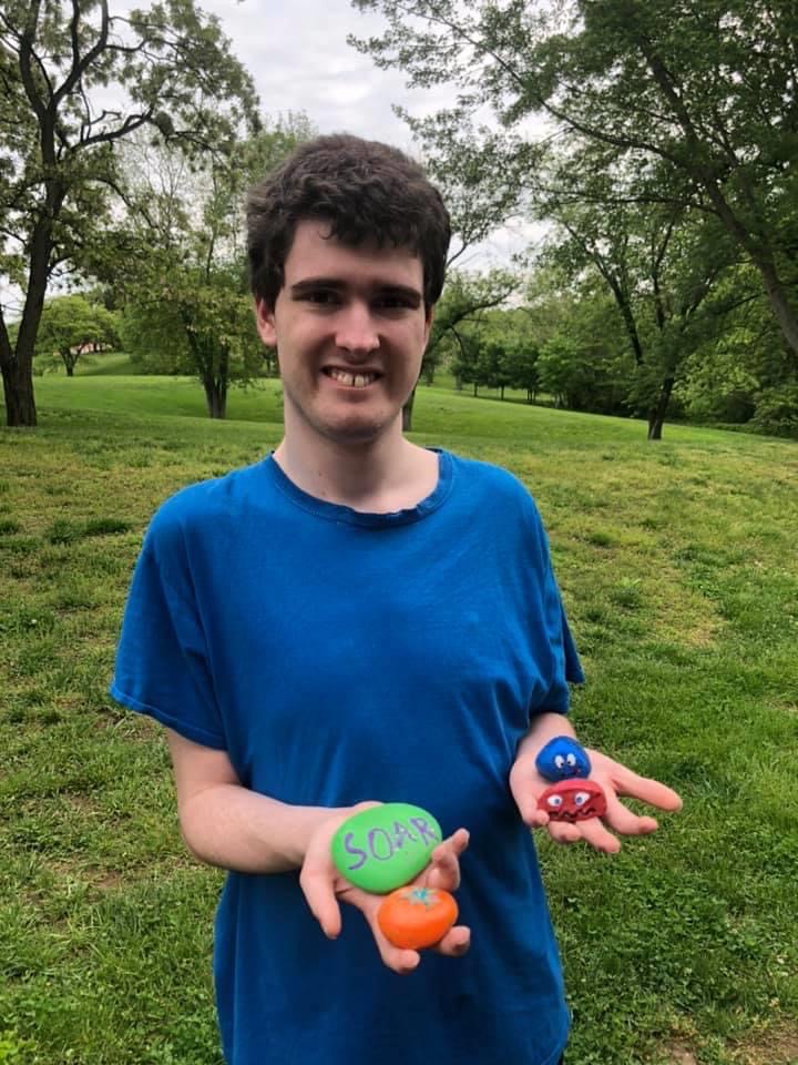 commlivmo's tweet photo. Last month, SOAR participants painted and hid rocks in Fort Zumwalt Park. Has anyone found one around town yet!? https://t.co/EQIuHgRyZj