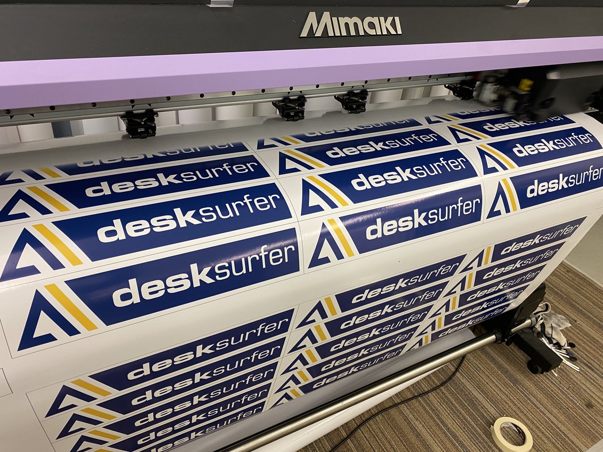 Large order of stickers printed today. Ready to be countour cut tomorrow. Need stickers? Message us #stickers #labels #print #peterborough #stamford #cambridge #uk #supportlocalbusiness #weloveprint