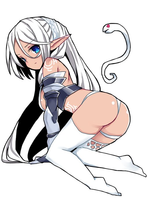 ダークエルフのロアナ #アイギスお絵かき 