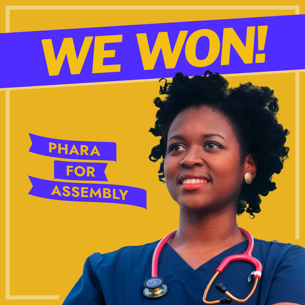 phara4assembly's tweet image. It was a long wait, but today we can finally say that we did it! Together, we made history by electing a socialist nurse in the middle of the worst pandemic in 100 years.