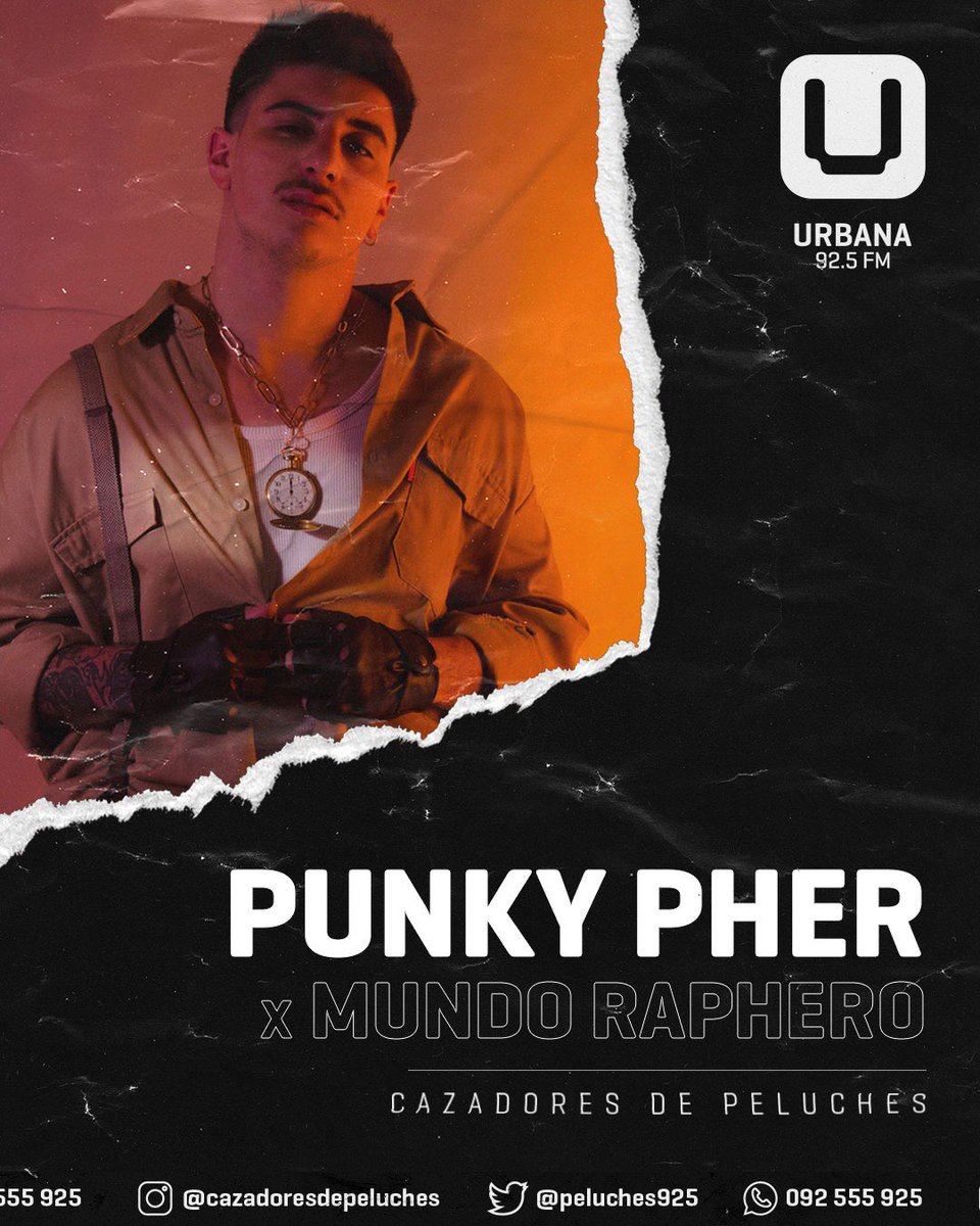 peluches925's tweet photo. ⚡️H O Y ⚡️
👉🏼 #PorEsoAmeba con @belenfourment
👉🏼 Mundo Raphero con @PunkyPher 

📌 Desde las 14 por @urbana925 https://t.co/uOd3k9RS35