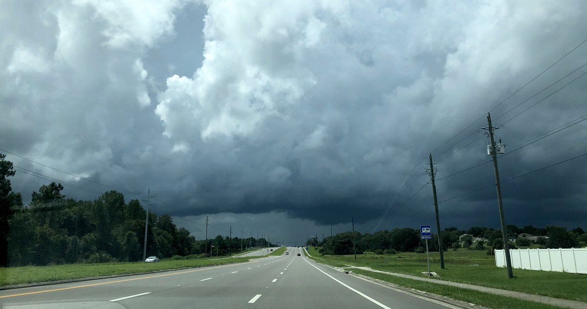 Driving into the storm⚡️ #florida #weather #clermontflorida #wftv  #floridastorm ⚡️