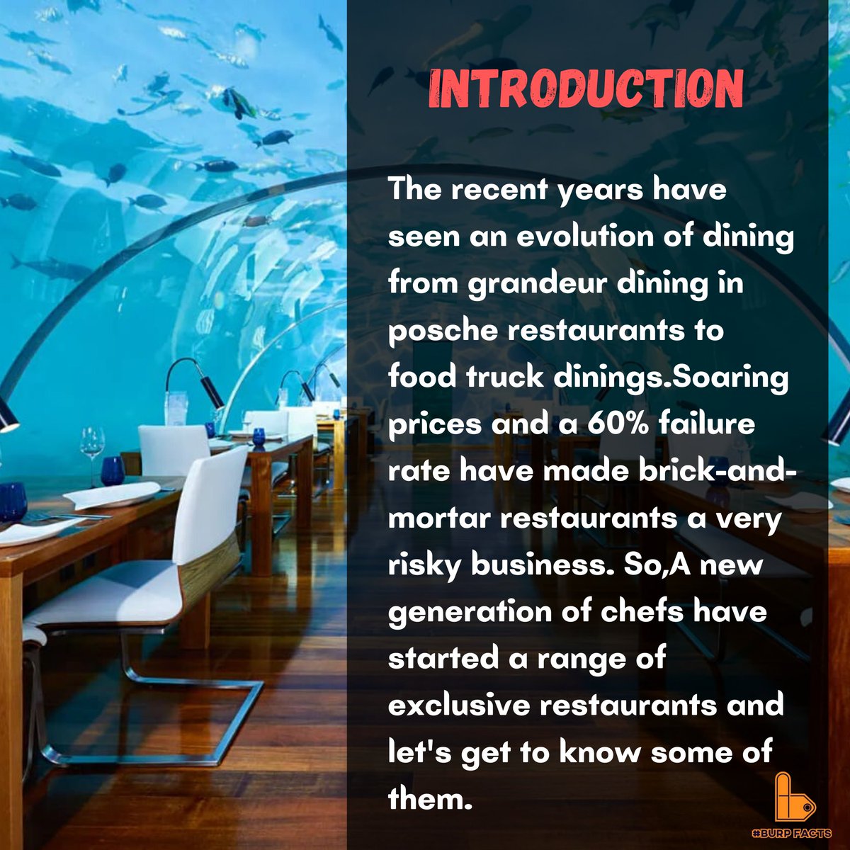 burpfacts's tweet photo. Sitting at home and missing exploring new resturants? 🍛

We exclusively bring you the most exclusive restaurants from around the globe 🌏 via @burpfacts

#wednesdaymorning
#lockdown #Candles4SSR #RestaurantProtest #Restaurantslivesmatter #restaurantes #Foodie https://t.co/Uv1Tm7pZm4