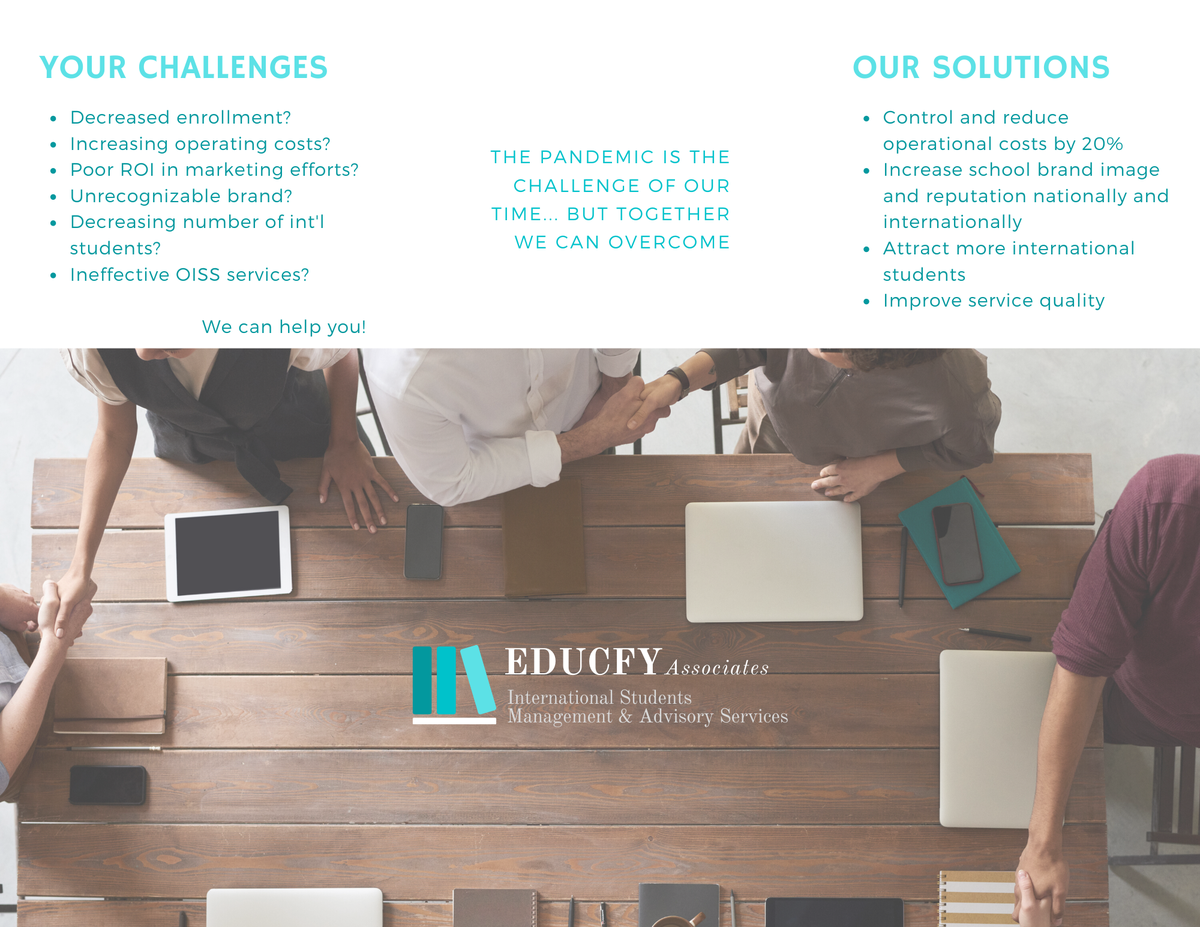educfy's tweet photo. Our solutions for Universities &amp; Colleges

#internationalstudents #colleges #universities #highered #admissions #consulting https://t.co/syUyul3h6Z