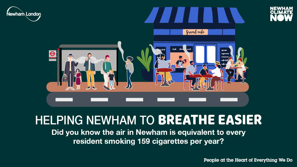 NewhamLondon's tweet photo. Every car journey creates pollution which impacts on us all. Emissions-based charging helps pay towards tackling poor air quality. 
https://t.co/Q82XOwsEuQ
#NewhamClimateNow https://t.co/XIXesYNdQc