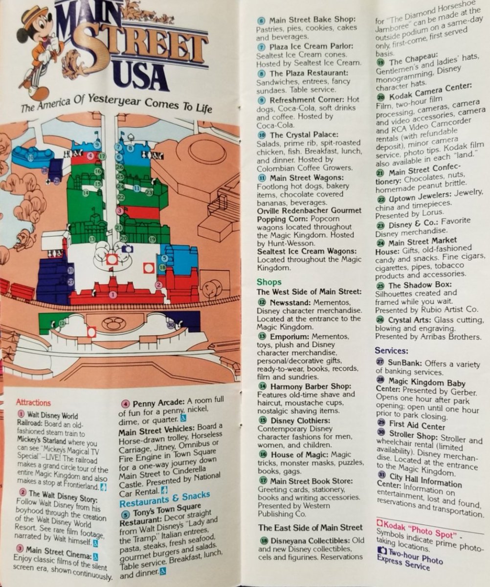 wdwytt's tweet photo. "Walking right down the middle of Main Street USA." 

Turning back the clocks to 1991 to see the Penny Arcade, House of Magic, Harmony Barber Shop, Main Street Book Store &amp; Disneyana Collectibles.

See more: https://t.co/af4dGFMQB3

#MagicKingdom #wdw #DisneyWorld
#MainStreetUSA https://t.co/QeGzGAUN6U