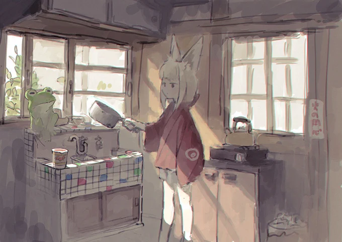 #狐と蛙の旅
?カップ麺? 