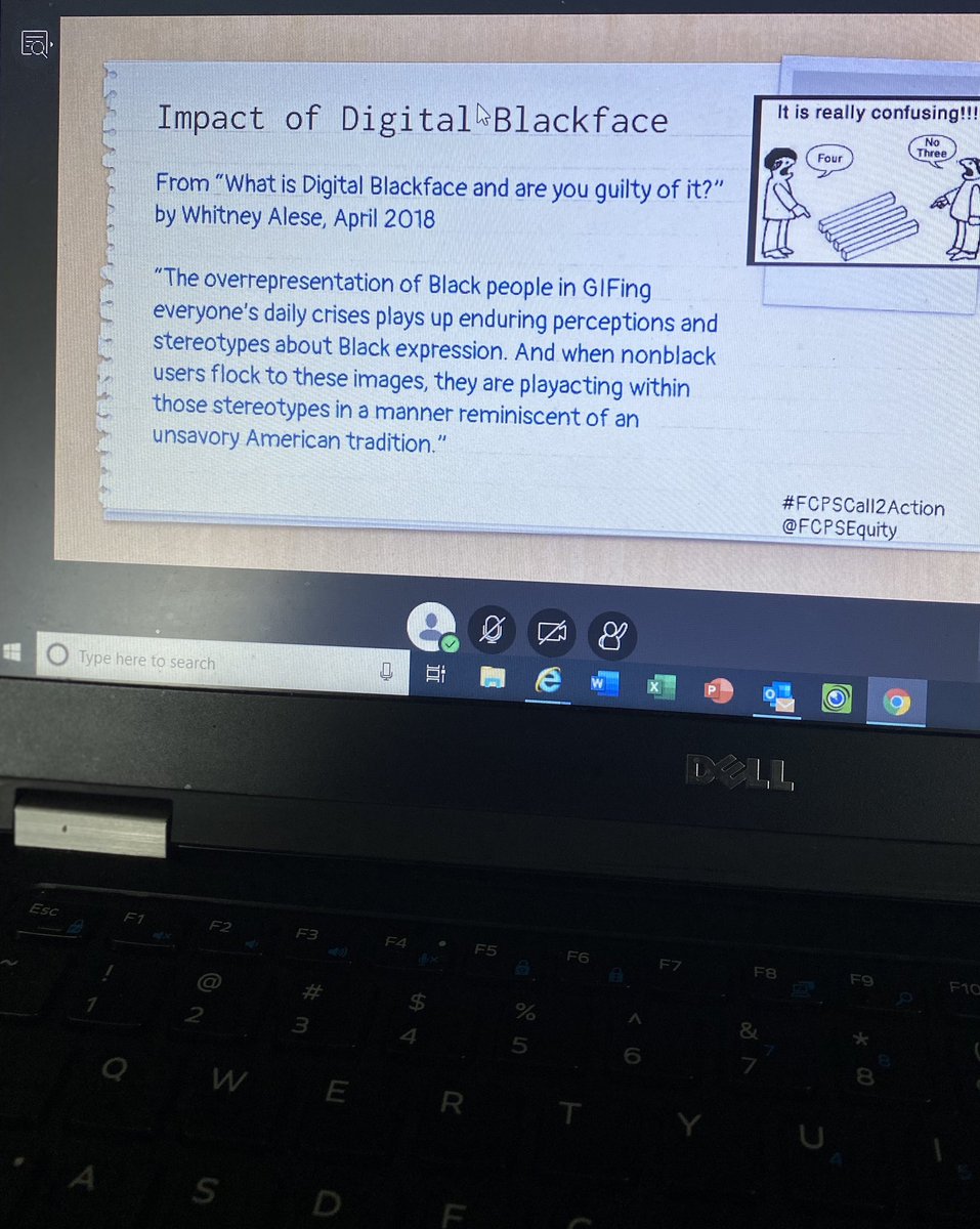 KenersonsMrs's tweet photo. #DigitalBlackface 🤷🏽‍♀️ who knew?!  Very eye opening and powerful class!  Are you guilty of this?!  Do your research!  #FCPSCall2Action #EquityMatters @fcpsnews @FCPSEquity @LakeAnneES https://t.co/nvR5MgF5j1