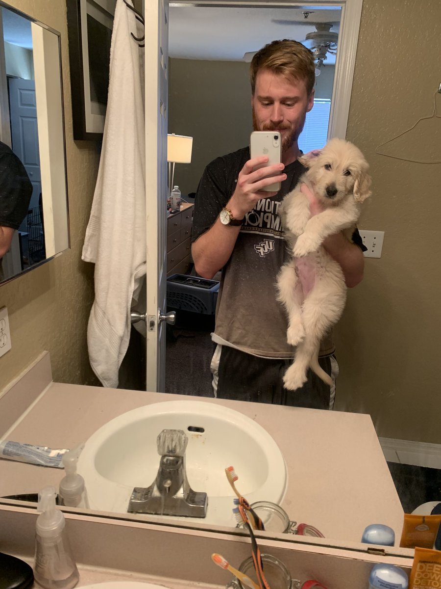 WestonnMiller's tweet photo. 8 Weeks 11 lbs -> 1 year 75 lbs https://t.co/N8NZM0n77q