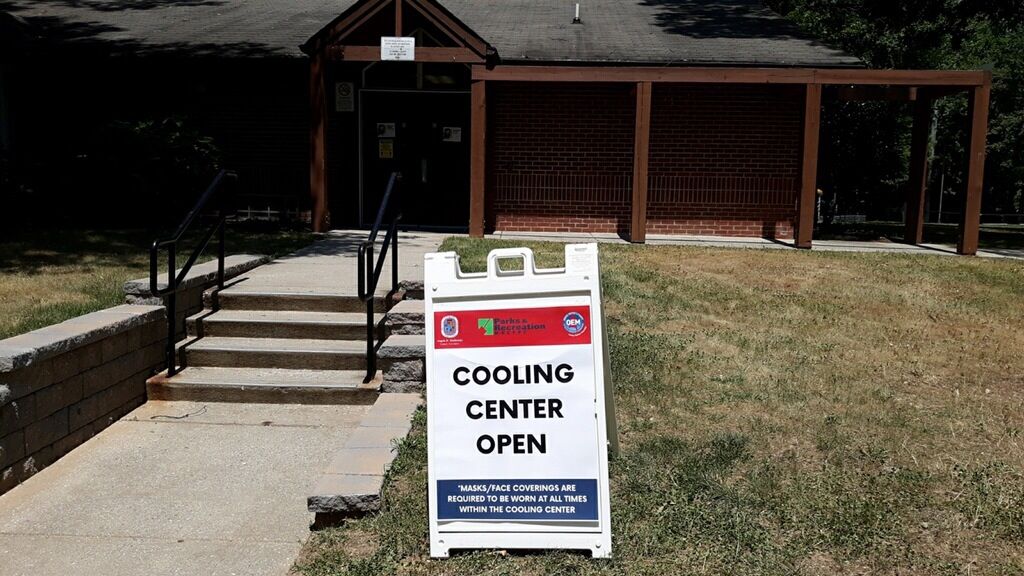 PGCountyOHS's tweet photo. The County's Three Cooling Centers are open today! Each facility operates from 12pm-6pm.

Three Cooling Centers are: 
Ardmore Recreation Building, 
Birchwood City Recreation Building, and Adelphi Recreation Building.
⠀
*Masks will be required at all times in the cooling centers https://t.co/BtDf3fD3la