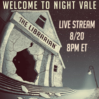 NightValeRadio's tweet photo. Warning: Librarian On The Loose In Night Vale!
Thurs. 8/20/20 at 8 PM EST
Live stream featuring CecilBaldwinIII,@dylanmarron, @SymphonySanders, @MaraWilson, @LadyBash, @hallublin, live music by @desaparicion &amp; @erinmckeown as The Weather. 

Tickets: https://t.co/AGbnfeAfUe https://t.co/JexIOlQZh4