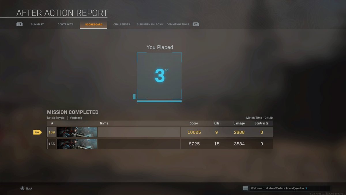 AlmaTapout's tweet photo. Not a bad game with the boy. Im hunting 4 my first #20bomb  #PS4share #COD #Warzone #Duos #bruen #Pewpew https://t.co/gkRrwSbvPA