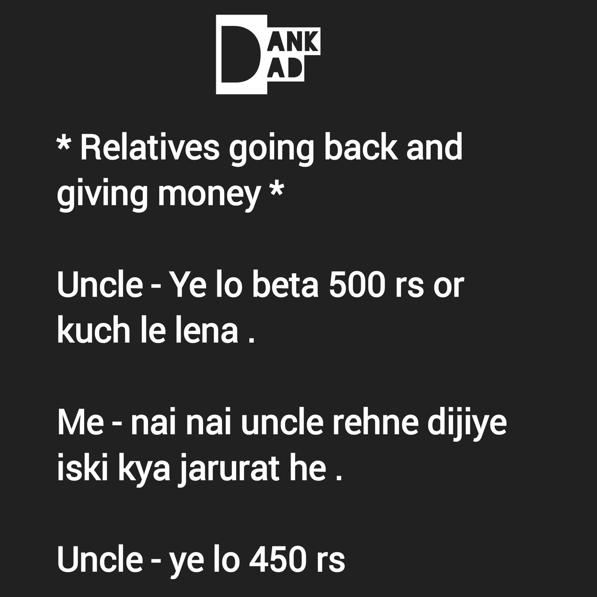 _dank_dad_'s tweet photo. Follow @_dank_dad_ for more ....🤣🤣🤣😂😂😂
#jokeoftheday #dankjokes #jokes #nonvegjokes #sarcasm #comedyindia #bakchodi #chutiyapa #sacredmemes #bollywood #sarcasticmemes #bcbilli #rvcj #bakchodiyan https://t.co/3WQjxmYOFn