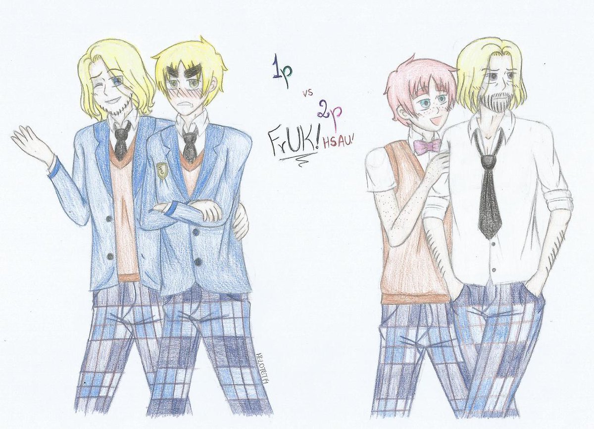 helozinha_art's tweet photo. I make my comeback here and I offer you this redraw :)
2020//2015
#hetalia #2phetalia #fruk #2pfruk #aphengland #2pengland #aphfrance #2pfrance https://t.co/t6lry4n1l6
