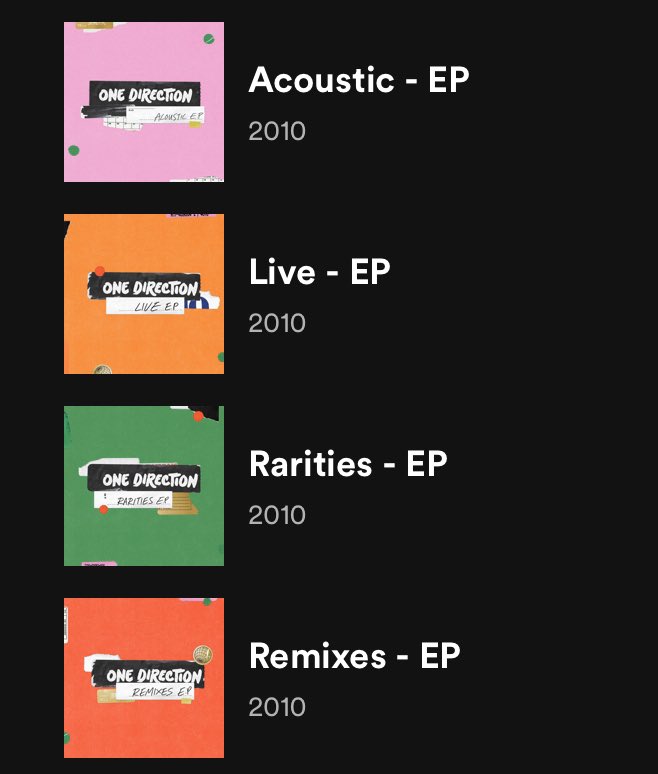 TEAMLOUISPH's tweet photo. The EPs are now available on Spotify here in the Philippines. #10YearsOfOneDirection https://t.co/wIQl9wYwHp