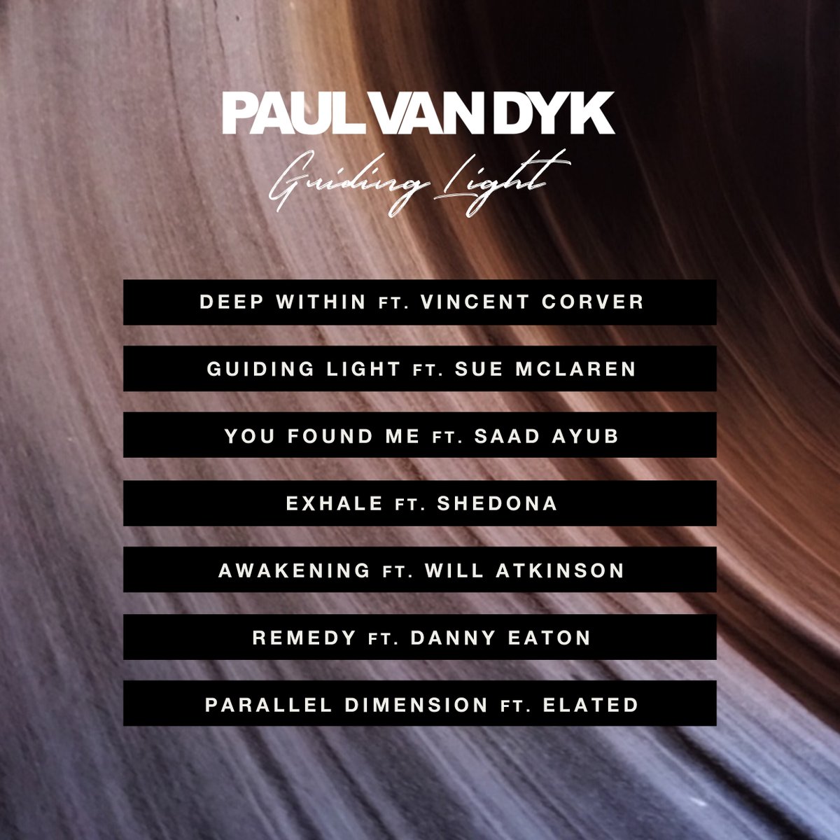 PAULVANDYK's tweet photo. GUIDING LIGHT
the tracklist 💫

https://t.co/t69YpxYTt7 https://t.co/EV0HG7PuNv