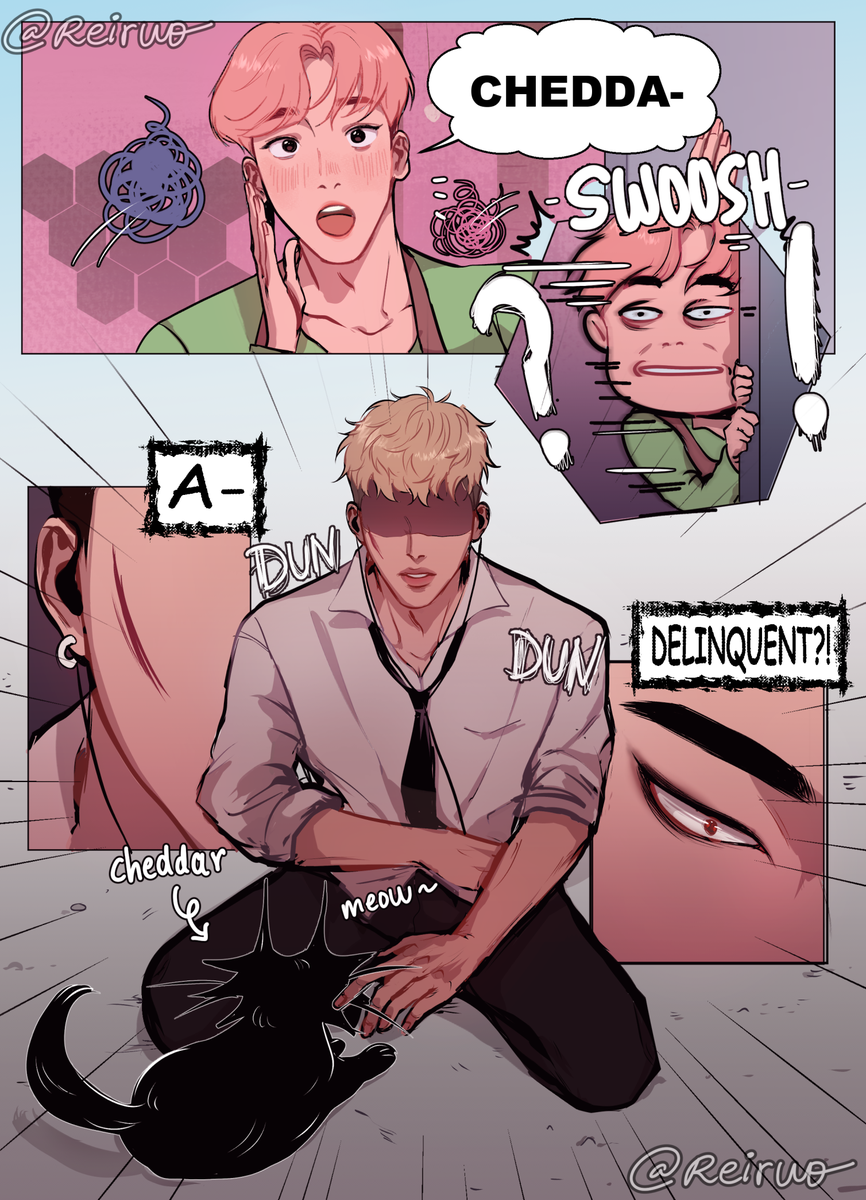 Yunho finds a new friend~?
A Cat cafe Yungi au comic ?

#ATEEZ  #YUNHO #Yunho #MINGI #ATEEZfanart @ATEEZofficial  #에이티즈 #윤호 #민기 #yungi 