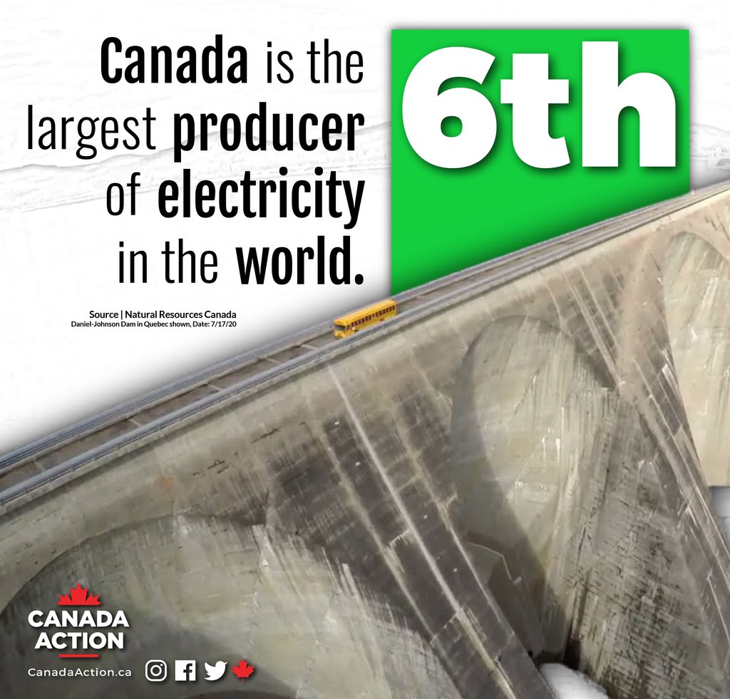 CanadaAction's tweet photo. We should celebrate Canada’s abundance of natural resources.
#CanadianHydro #CanadianEnergy https://t.co/yZytM1W7ap