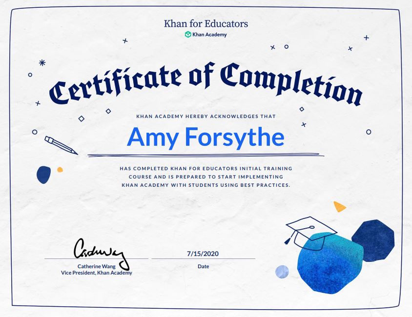 forsythemath's tweet image. Ok...so a lot of it was review for me.  But you can use the new course to learn how to use Khan Academy no matter what your experience is! #KhanForEducators