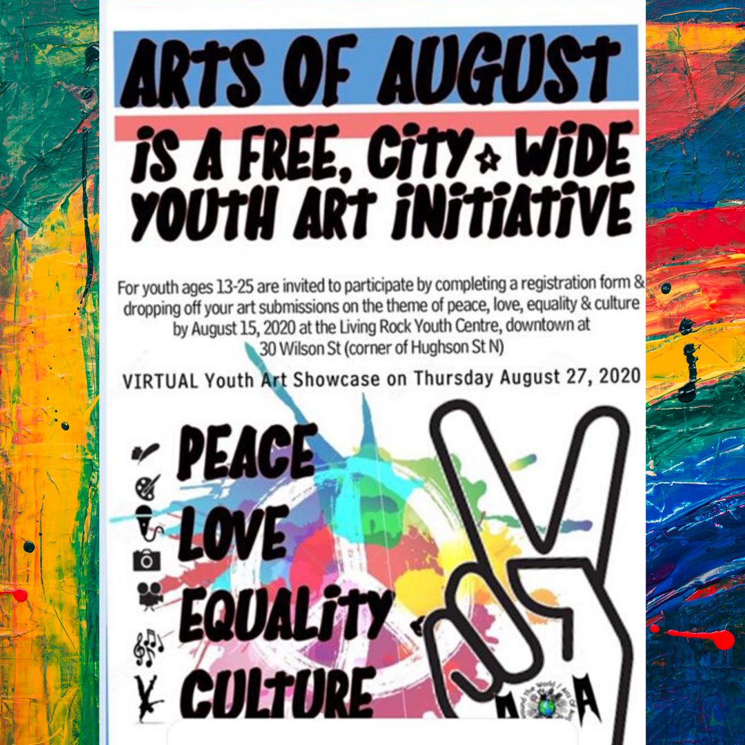 nyc_hamilton's tweet photo. #ArtsofAugust submissions are open until Aug. 15th. @LivingRockHamON will be hosting a #virtual gallery on Aug. 27th. DM or Comment for more info. about how you can join! #YouthVision2020 https://t.co/IzeNUciuMh
