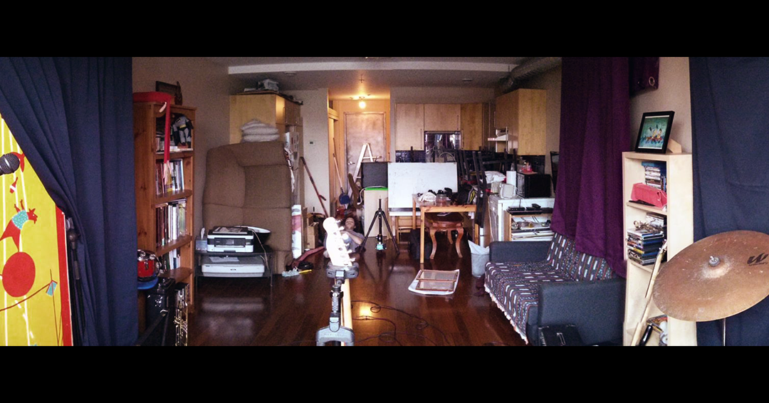 _Picompo_'s tweet photo. One of the set we created. Turn the camera the other way, you can see we had to destroy that apartment to make it happen. Thank you @DjibrilMP  for letting us use your space.
//
Pour accommoder l'espace que nous avions besoins pour filmer, nous avons du détruire cet appartement. https://t.co/XUmYKj16nM