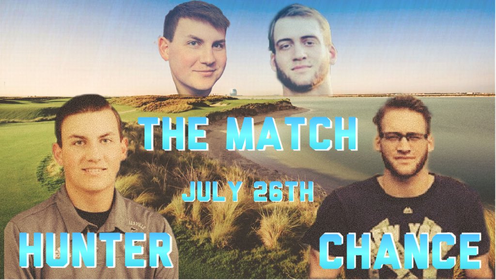 hspeed5's tweet photo. This Sunday. The match of the century. 4pm. Millions on the line. Pick a side. #teamchance #teamshiarella https://t.co/K9seYkptQU