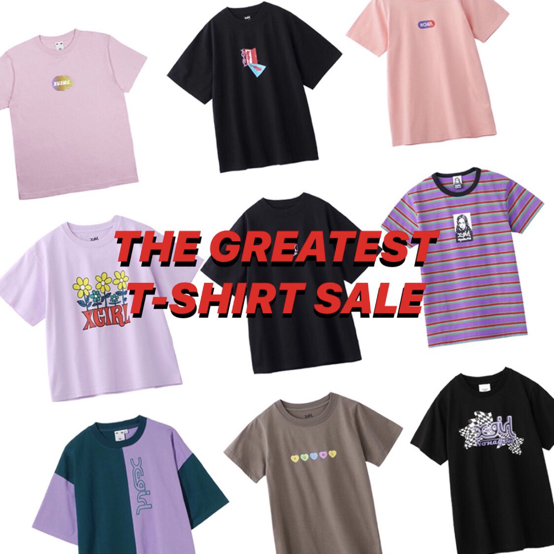 XGIRL_US's tweet photo. THE GREATEST T-SHIRT SALE
50% OFF *at checkout NOW!!
https://t.co/ny9pVOeCxI https://t.co/C2hnkJ7CS1
