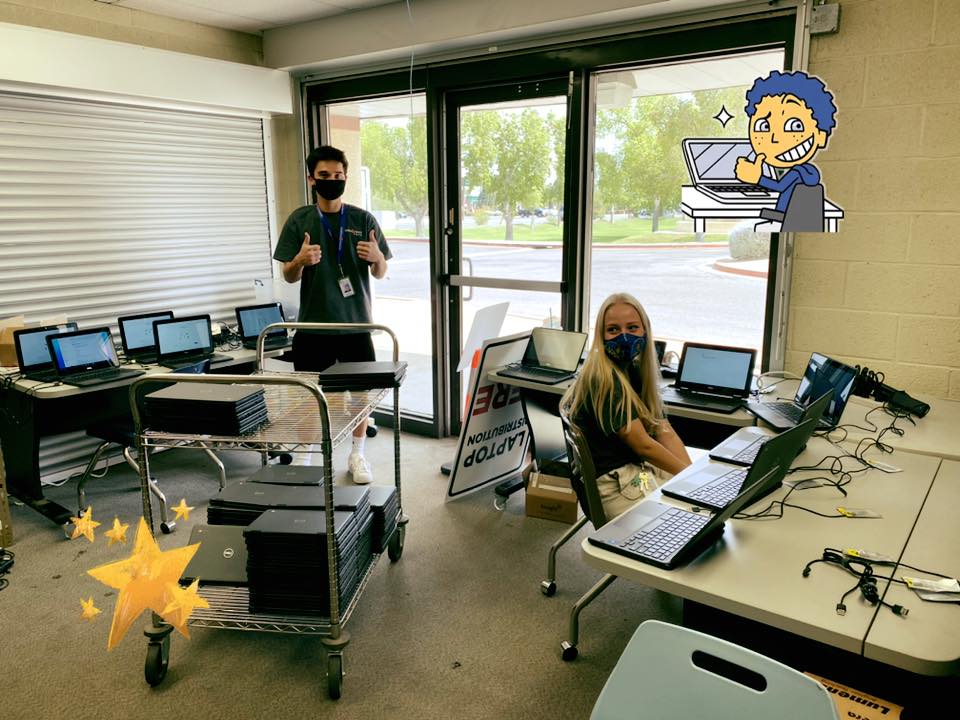 KyreneSchools's tweet photo. The first day of school for Kyrene Digital Academy is quickly approaching and our IT Department has been busy setting up our students for success! Here's #TeamKyrene preparing Chromebooks to distribute to our students. π»
#KyreneDigitalAcademy #BackToKyrene https://t.co/Js4W1AB4DR