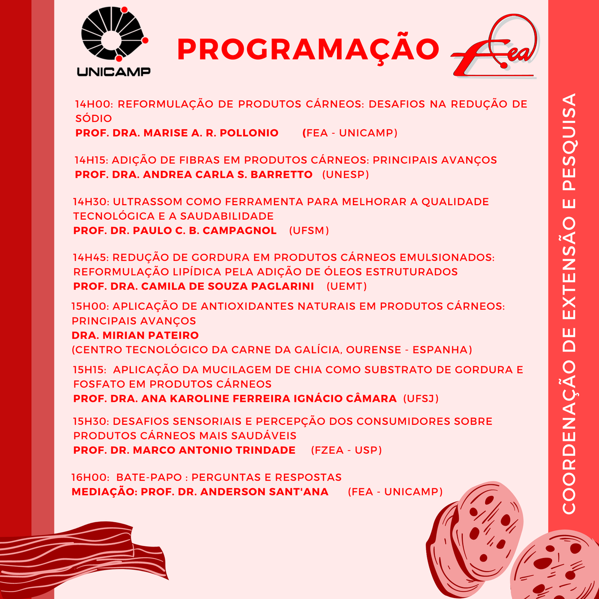 foodunicamp's tweet photo. MESA REDONDA: DESENVOLVIMENTO DE PRODUTOS #CÁRNEOS SAUDÁVEIS 
Inscrições via QR CODE. 
#feaunicamp #feasustentavel #foodfea #carne #produtoscarneos #webinarcarne #unicamp https://t.co/oKJlDCLc1J