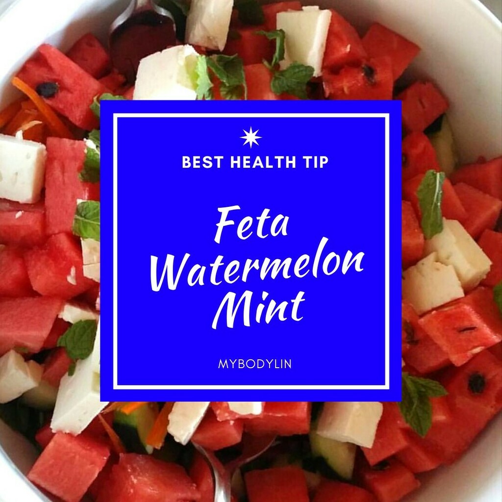 A Watermelon Feta Salad with Mint is perfect for summer. Sweet ripe watermelon salad combined with feta cheese and fresh mint is simply dressed with olive oil and lime juice. It’s a sweet-and-salty combination that looks just beautiful on the table for a… instagr.am/p/CC9YZDxBHSX/