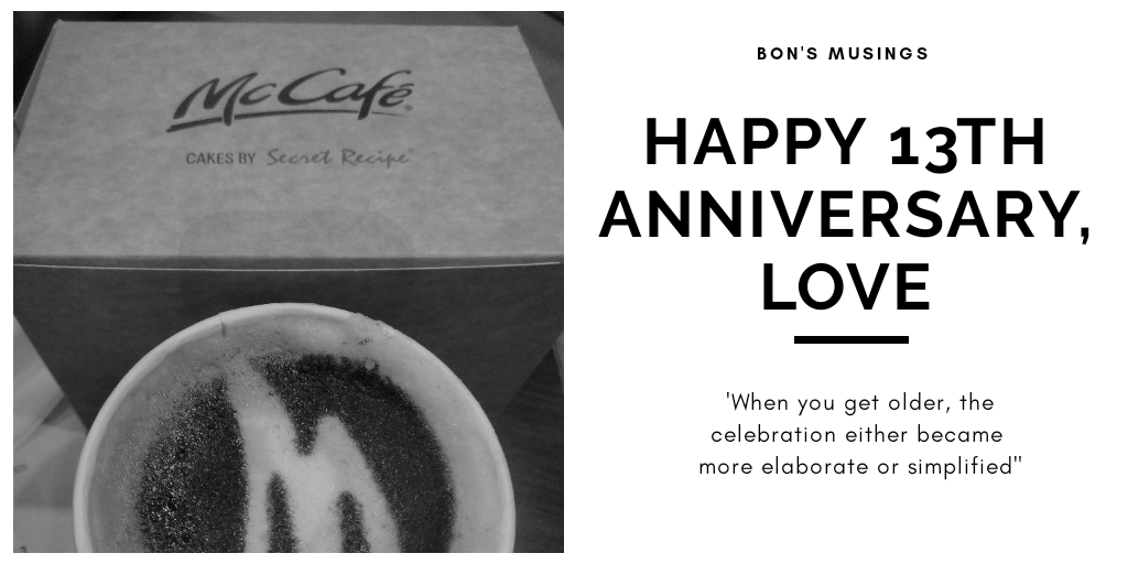 parmacy's tweet photo. When you get older, the celebration either became more elaborate or simpler"

Thank you for the past 4748 days and praying for many more days to come while working on not getting on your nerve as often in the future 😍 https://t.co/EW35kjBKDm