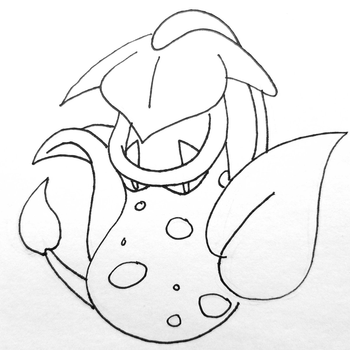 Reverrii_Pixy's tweet image. #DrawEveryPokemon
0715 #Victreebell
#Pokemon • #PokemonArt • #TraditionalArt • #Drawing