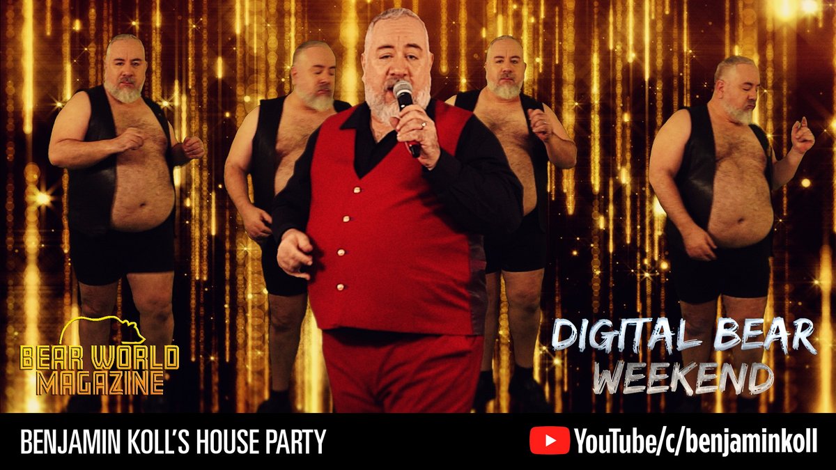 BenjaminKoll's tweet photo. Let’s warm up to this weekend’s @bearworldmag  #digitalbearweekend 2 enjoying my #houseparty for the 1st: https://t.co/23ijAbFwMH
Get #twitch &amp; let’s meet July 25th at 5pm EST (10pm UK, 2pm PST) 🌈🐼🎶🐻 
https://t.co/Koev1BfY8P
#musicbybears #bearworldhouseparty #bearworldmag https://t.co/ZaCEV2eYEk