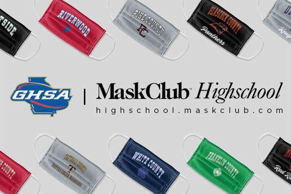 OfficialGHSA's tweet photo. MaskClub &amp; #OfficialGHSA Launch Mask Collaboration for Back-to-School.  For every GHSA Branded Mask Purchased, One Medical Grade Mask will be Donated to First Responders on the Front Lines of the COVID-19 Pandemic.  Visit https://t.co/LNavUCPLLB and Search for Your School! https://t.co/k4Yv7MGqma