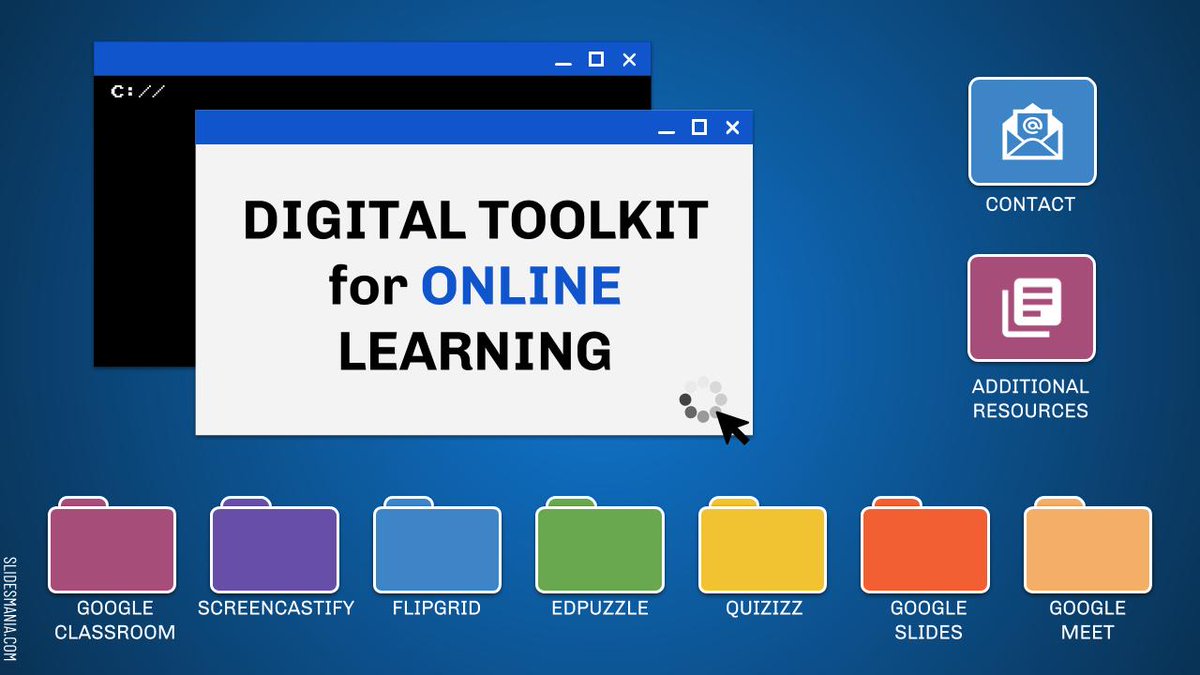 HenryTechK5's tweet photo. For those that asked, here's my Digital Toolkit presentation (w/a few changes due to district specific parts). Feel free to share, copy, &amp; edit to fit your needs. Please just give credit where credit is due. Thanks again @SlidesManiaSM for the template.

https://t.co/UN7dZDKrst https://t.co/vK0JkwntT6