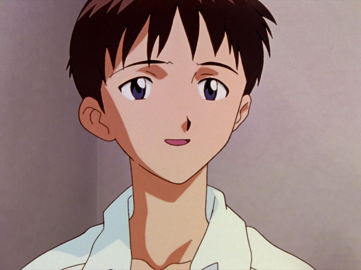 gendo is like The Patriarchal Force in this show. shinji 'tries on' being a man thru his father's glasses (to see rei, naked, no less!), & then shinji, during instrumentality, conceives it w rei's body. similarly, he projects Gender onto rei, too? Idk i just remembered this scene