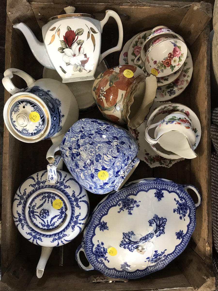 Lots of bits , bobs and collectables gathered on the cobbles 
Cherished Chimneys Yard sale 
Saturday 1st August 10am till 5pm 💙