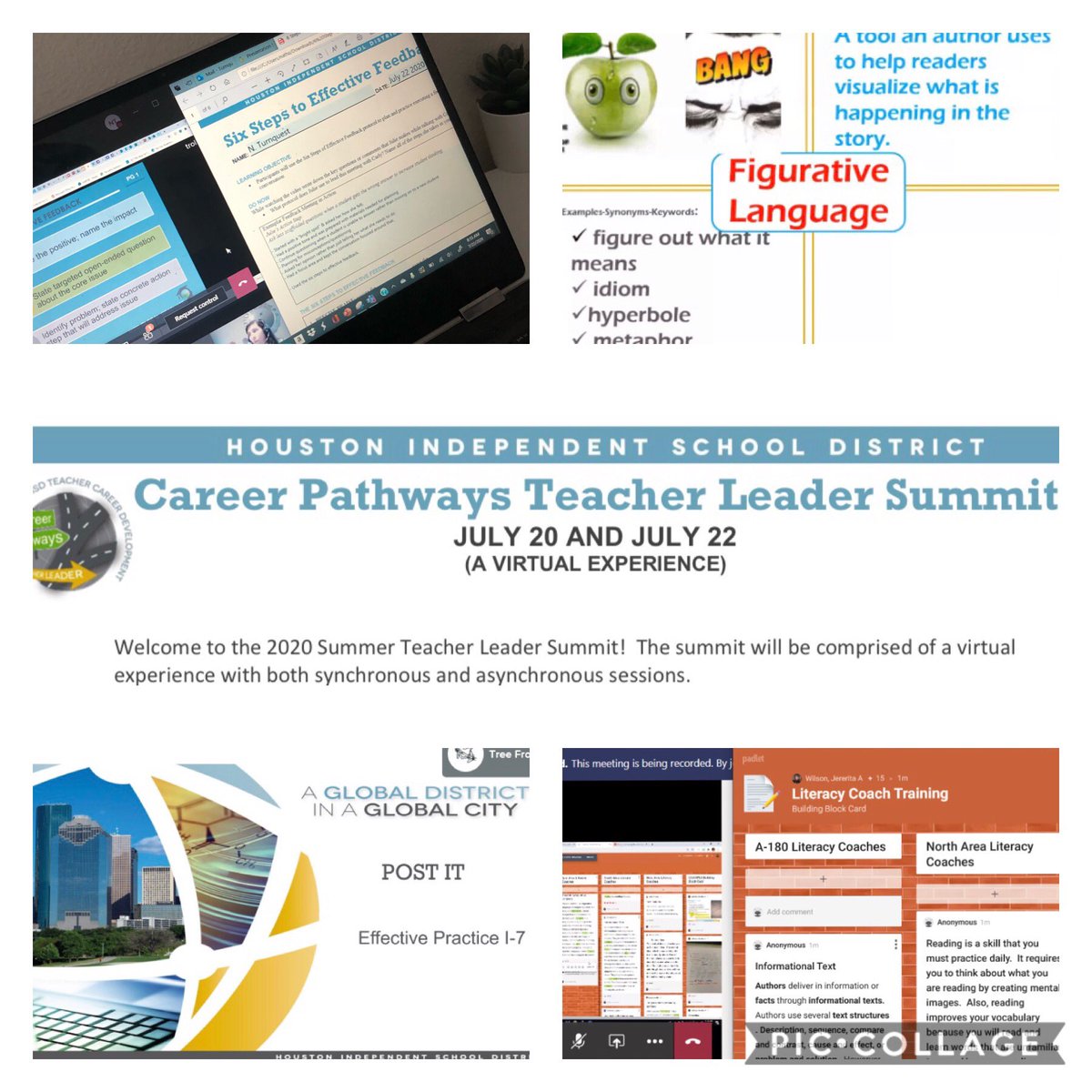 TQforSchool's tweet photo. Day 2 of Teacher Leader PD complete! I can’t wait to share what I’ve learned with teachers on my campus! #TeacherLeaderSummit2020 #LiteracySpecialist @HISD_CPTL @WhidbyES https://t.co/wxX693tVoT
