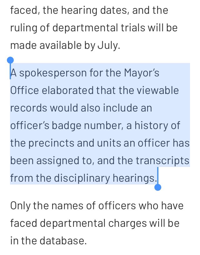 17/ A mayor’s spokesperson also said that the NYPD would release much more than what the city is now saying. H/t  @ChristRobbins