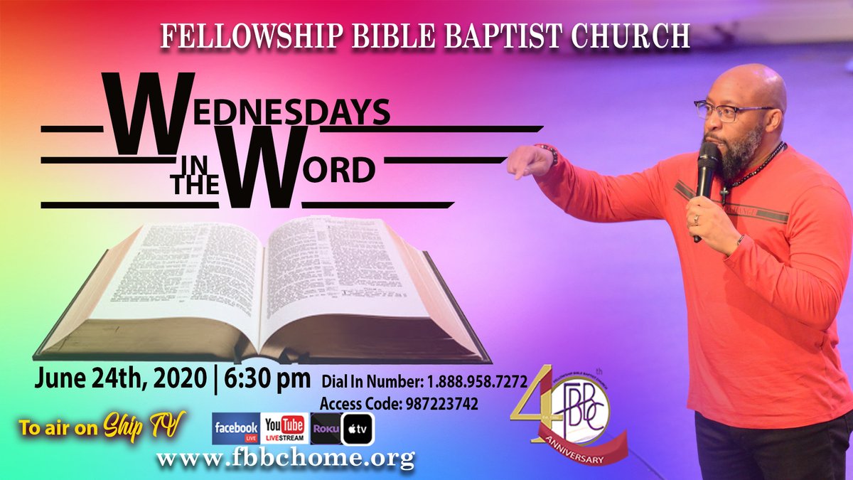 FBBC31093's tweet photo. Join us in exactly ONE HOUR as we continue our study on The Holy Spirit! Grab your bibles and let's study God's Word together.
#WeStudyAtTheShip
#FBBC40GodGotThis https://t.co/ox40gwDTHe