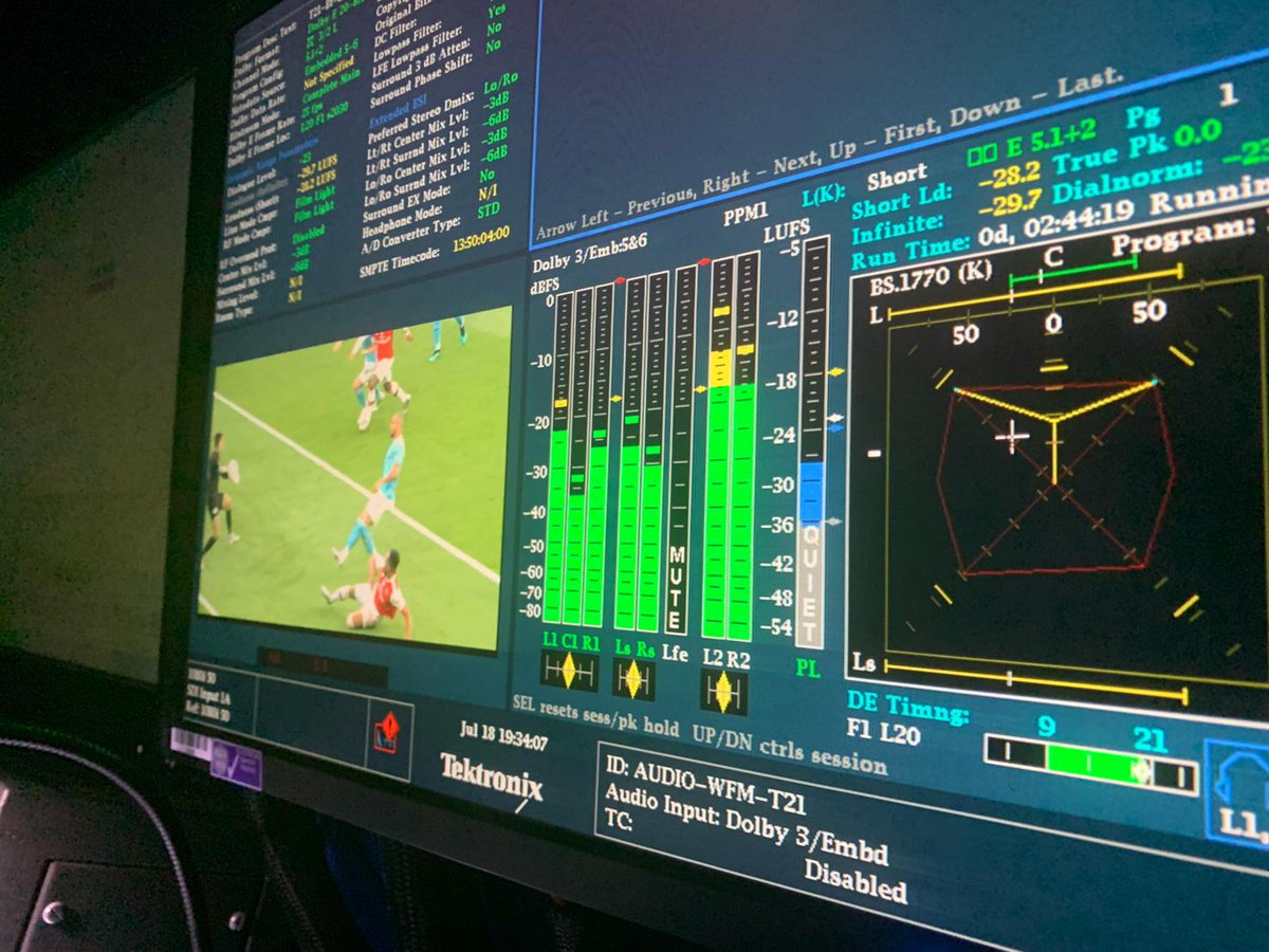 calrecaudio's tweet photo. It was great to see a @calrecaudio Apollo audio console in action at the #FACupSemiFinal @wembleystadium at the weekend.
Thanks to Richard Williams, Senior Audio Guarantee at #EuroMediaGroup / @TelegenicOB for sharing some behind the scenes photos at Wembley. https://t.co/G1Yho5aXLZ